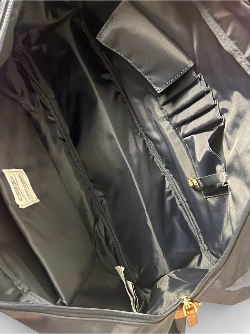 Bric's Nylon Leather Carry-On Boarding Duffle Bag Marine Blue